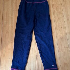 Tommy Hilfiger Blue Sweatpants with Pink Accents